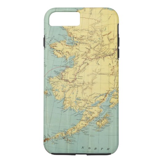 ランドのMcNallyのアラスカの地図 Case-Mate iPhoneケース (裏面)