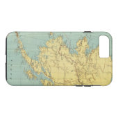 ランドのMcNallyのアラスカの地図 Case-Mate iPhoneケース (裏面(横))