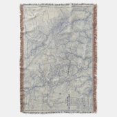 ランドのMcNallyの役人1925の自動道の地図2 スローブランケット (正面縦)