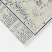 ランドのMcNallyの役人1925の自動道の地図2 フリースブランケット (角)