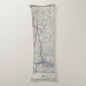 ランドのMcNallyの役人1925の自動道の地図 ボディピロー (正面縦)