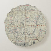 ランドのMcNallyの役人1925の自動道 ラウンドクッション (裏面)