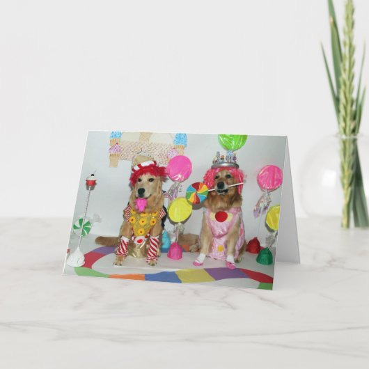 ランドオブキャンディゴールデン誕生日 カード (正面)