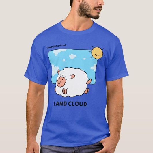ランドクラウドかわいい動物ビンテージ Tシャツ (正面)