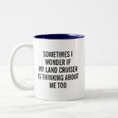 ランドクルーザーおもしろい ツートーンマグカップ (左)