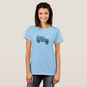 ランドクルーザー青いエプロン Tシャツ (正面フル)