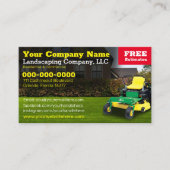 ランドケア造園草刈り名刺 名刺 (正面)