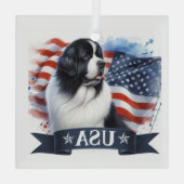 ランドシ―ア・ニューフィ―  愛国心  ガラスオーナメント (裏面)