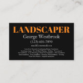 ランドスはっきりしたモダンカーの名刺 名刺 (正面)