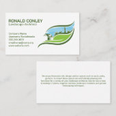 ランドスキャパー刈り芝生 | ガーデンサービス 名刺 (正面/裏面)