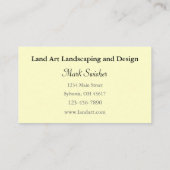 ランドスキャパー又は造園 名刺 (裏面)