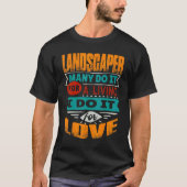 ランドスキャパー引用文IアムエコーカーディオグラファーFor Love Tシャツ (正面)