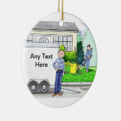 ランドスキャパー – 男性 セラミックオーナメント (右)