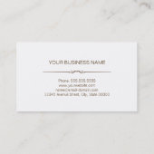 ランドスキャパー – 高級木目ルック 名刺 (裏面)