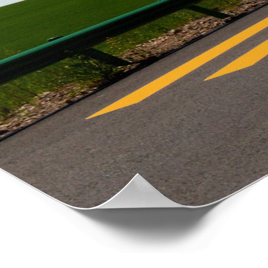 ランドスケープと絵を描道路線 ポスター (角)