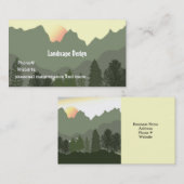 ランドスケープのデザインとメンテナンス 名刺 (正面/裏面)