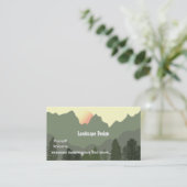 ランドスケープのデザインとメンテナンス 名刺 (スタンド正面)