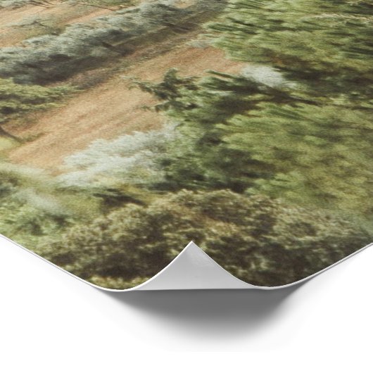 ランドスケープのトスカーナのソフトカラー ポスター (角)