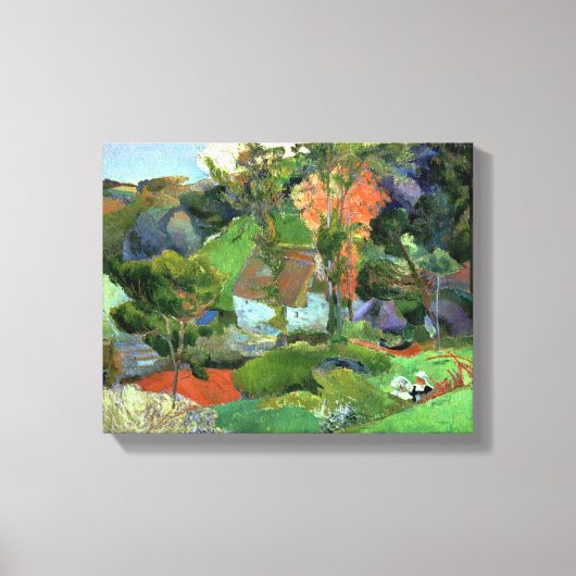 ランドスケープアットポンエイベン, 1888 キャンバスプリント (正面)