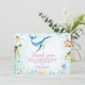 ランドスケープアンダーザシー誕生日サンキューカード 招待状 (スタンド正面)