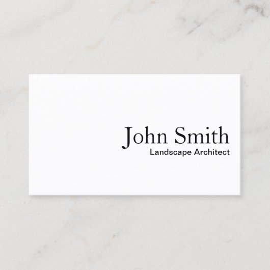 ランドスケープアーキテクト白 名刺 (正面)