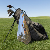 ランドスケープアーチアットアーチズナショナルパーク ゴルフタオル (グリーン)