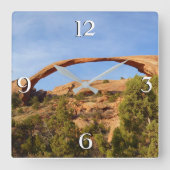 ランドスケープアーチアットアーチズナショナルパーク スクエア壁時計 (正面)
