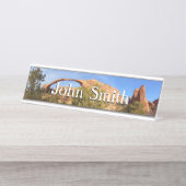 ランドスケープアーチアットアーチズナショナルパーク デスクネームプレート (正面)