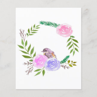 ランドスケープアートキャンバス|バードラバーギフトカラフル| チラシ