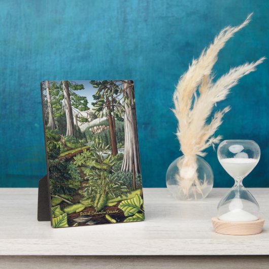 ランドスケープアートプリントBC自然パーソナライズされたプリント フォトプラーク (側面)