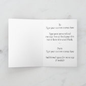 ランドスケープアート空白のプリントカーパーソナライズされたド サンキューカード (内部)