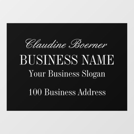 ランドスケープウィンドウデカールクリングズビジネスホーム ウィンドウサイン (シート)