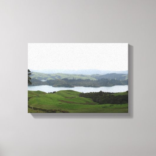 ランドスケープコロマンデル半島ニュージーランド キャンバスプリント (正面)