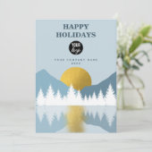 ランドスケープゴールデンウィンターハッピーホリデーズビジネス シーズンカード (スタンド正面)