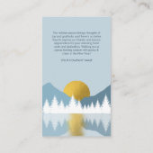 ランドスケープゴールデンウィンターハッピーホリデーズビジネス 名刺 (裏面)