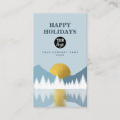 ランドスケープゴールデンウィンターハッピーホリデーズビジネス 名刺 (正面)