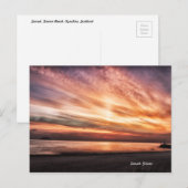 ランドスケープサンセットガーバンビーチスコットランドポストカード ポストカード (正面/裏面)