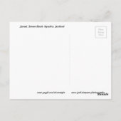 ランドスケープサンセットガーバンビーチスコットランドポストカード ポストカード (裏面)