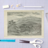 ランドスケープサンセットマウンテンズエフェメラデクページ 薄葉紙 (クラフト)