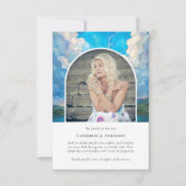 ランドスケープスカイメモリアル写真悔やみや弔慰葬儀 サンキューカード (正面)