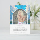 ランドスケープスカイメモリアル写真悔やみや弔慰葬儀 サンキューカード (スタンド正面)