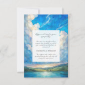 ランドスケープスカイメモリアル写真悔やみや弔慰葬儀 サンキューカード (正面)