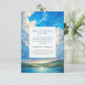 ランドスケープスカイメモリアル写真悔やみや弔慰葬儀 サンキューカード (スタンド正面)