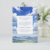 ランドスケープスカイメモリアル写真悔やみや弔慰葬儀 サンキューカード (スタンド正面)