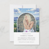 ランドスケープスカイメモリアル写真悔やみや弔慰葬儀 サンキューカード (正面)