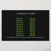 ランドスケープデザイナーの芝生気に造園 チラシ (裏面)