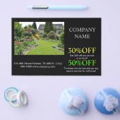 ランドスケープデザイナーの芝生気に造園 チラシ (シングル)