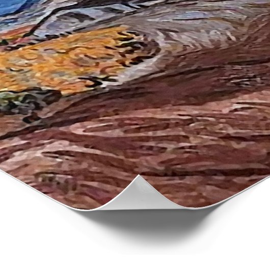 ランドスケープニアサンレミーヴァンゴッホファインアート ポスター (角)