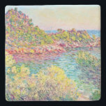 ランドスケープニアモンテカルロ(by Claude Monet) ストーンコースター<br><div class="desc">このデザインは絵画、クロード・モネの作品を取り上げ、モナコのモンテカルロにある緑の植物と海辺の青い水の美しい風景を映し出し、太陽が地平線に沈み、色の空を作り出す数々の。明らかに絵を描印象派のスタイルだ。クロード・モネ絵画は1883年に完成した。</div>