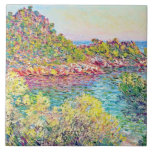 ランドスケープニアモンテカルロ(by Claude Monet) タイル<br><div class="desc">このデザインは絵画、クロード・モネの作品を取り上げ、モナコのモンテカルロにある緑の植物と海辺の青い水の美しい風景を映し出し、太陽が地平線に沈み、色の空を作り出す数々の。明らかに絵を描印象派のスタイルだ。クロード・モネ絵画は1883年に完成した。</div>